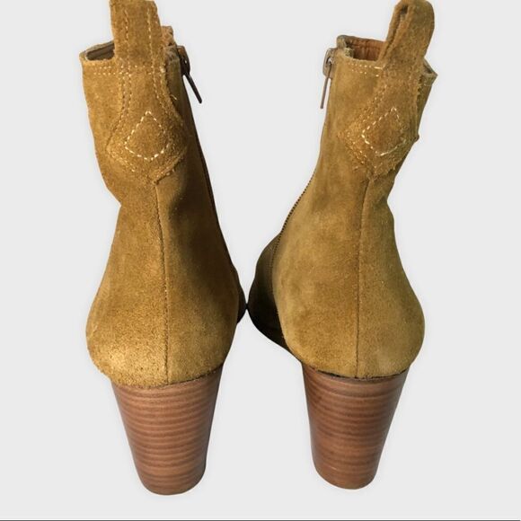 Matisse Essentials Suede Wedge Boots Size 9 1/2 In Fawn - Picture 5 of 11